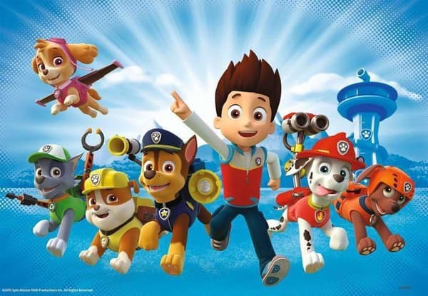 Paw Patrol Pussel 2x12 bitar - Ravensburger - För barn från 3 år och uppåt