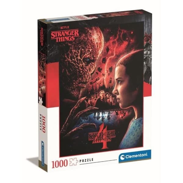 Pussel - Clementoni - Strangers things - 1000 bitar - 59,2 x 84,3 cm - 39763 - flerfärgad