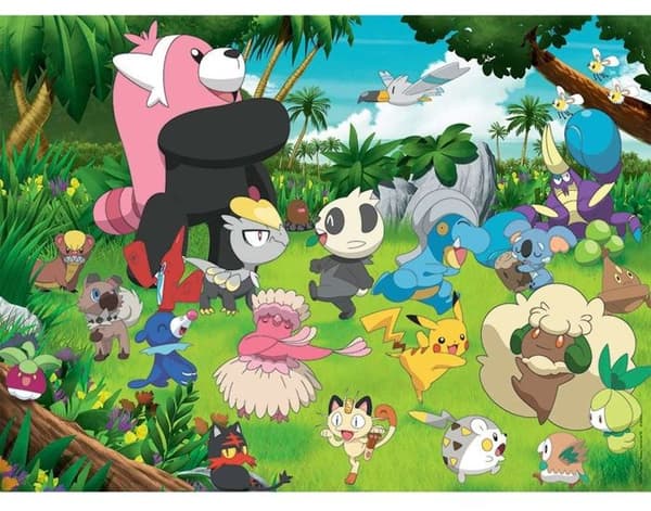 POKÉMON Pussel 300 bitar XXL - Vilda Pokémon - Ravensburger - Barnpussel 300 bitar - Från 9 år