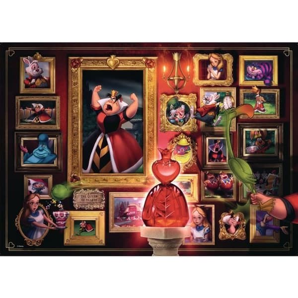 1000 bitars pussel The Queen of Hearts (Disney Villainous Collection) - Vuxna, barn, från 10 år - 15026 - Ravensburger