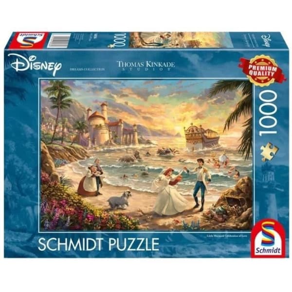 Pussel - SCHMIDT SPIELE - Disney, The Little Mermaid Celebration of Love - 1000 bitar