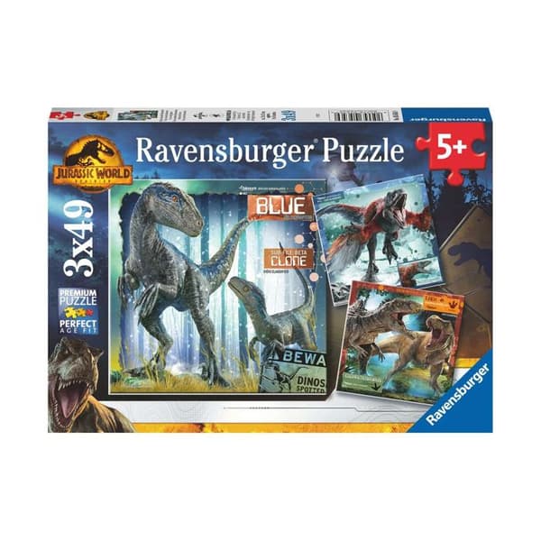 Ravensburger - Jurassic World T-Rex Pussel 3x49 st