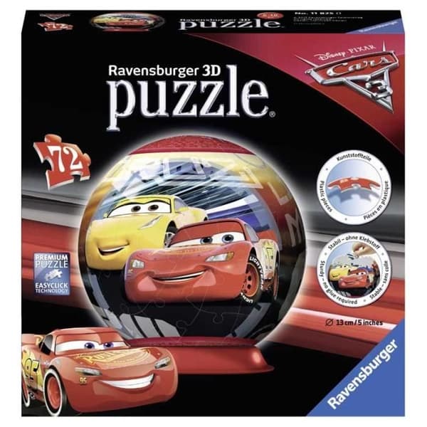 Disney Princesses rundbollspussel - Ravensburger - 72 bitar - 3D-pussel för barn