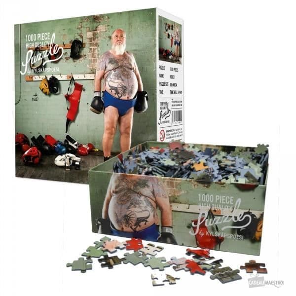 Humans Puzzle - Maestro Gift - Gammal tatuerad boxer - 1000 bitar