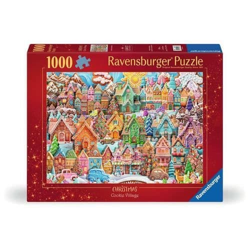 Ravensburger - 12001267 - 1000p pusseljul i Cookie Village