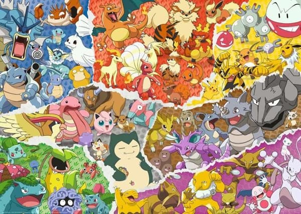 Ravensburger - Vuxenpussel - 1000 bitars pussel - Pokémonäventyret - Vuxna och barn från 14 år - Kvalitetspussel