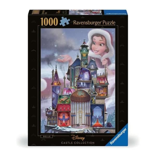 Pussel - RAVENSBURGER - 1000 bitar - Belle (Disney Princess Castle) - För vuxna och barn från 14 år