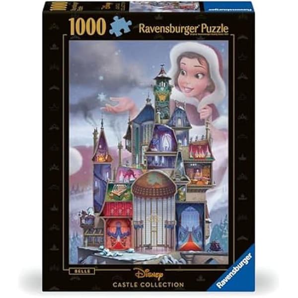 Pussel - RAVENSBURGER - 1000 bitar - Belle (Disney Princess Castle) - För vuxna och barn från 14 år