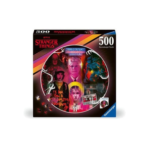 500 bitars pussel Ravensburger Round Stranger Things