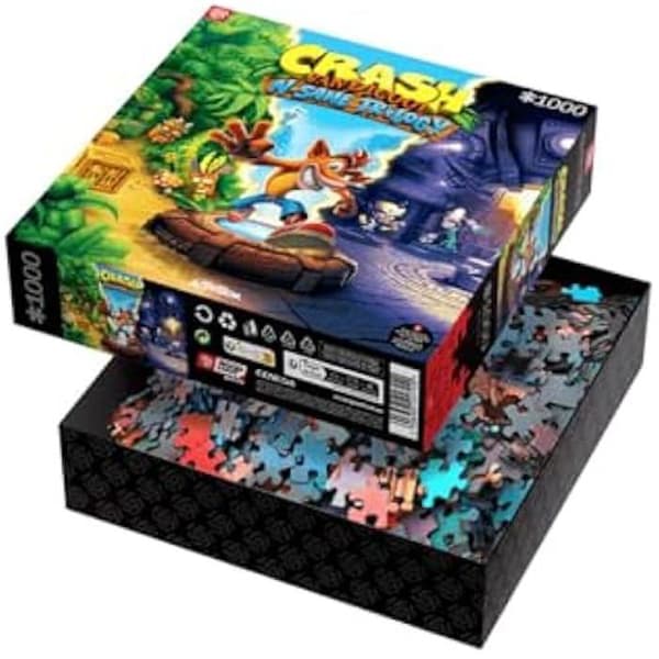 Good Loot- Crash Bandicoot N Sane Trilogy Puzzle 1000 st, GDL-24792, Flerfärgad