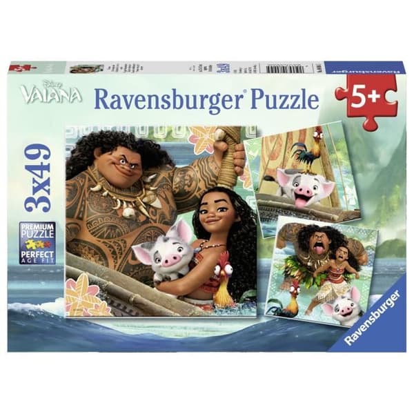 VAIANA Pussel 3x49 st - Disney