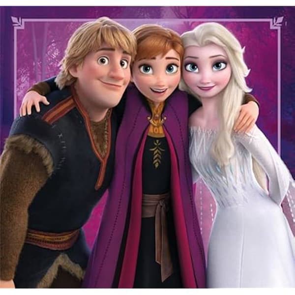 Pussel - CLEMENTONI - Disney Frozen Supercolor Reine des Neiges - 3x48 bitar - Tecknade filmer och serier - 5 år