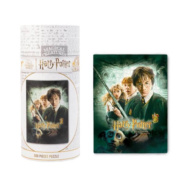 Pussel 500 bitar i en dekorativ låda (Harry Potter och Hemligheternas kammare) Harry Potter