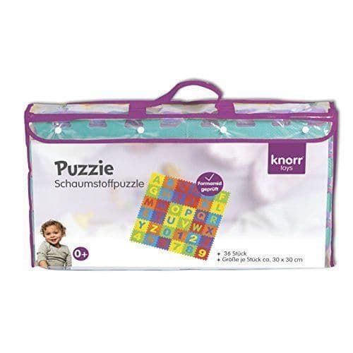 Knorrtoys 21004 - SPEL / LEKSAKER - PUSSEL - Spelgolv Pusselmatta Pusselspelsmatta Alfabet och siffror Skummatta 36st