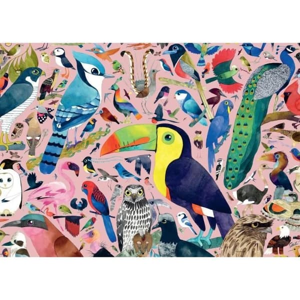 1000 bitars pussel - Ravensburger - Extraordinära fåglar / Matt Sewell - Djur - 2 års garanti