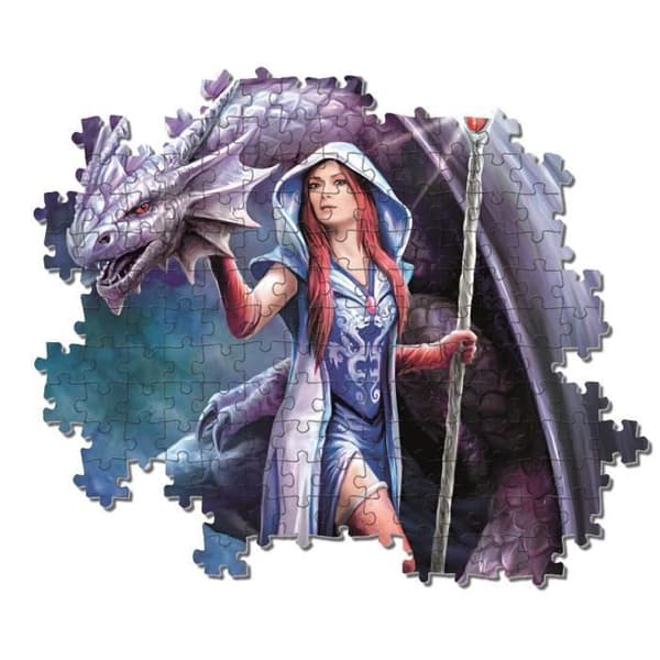 Pussel - Clementoni - Anne Stokes - Dragon Mage - 1000 bitar - Fantasy