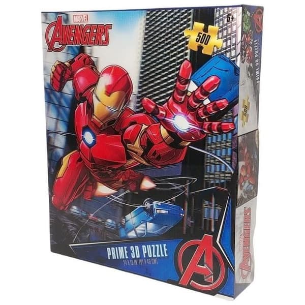 Linsformigt pussel Iron Man in battle - Marvel - 500 st 61x46 cm