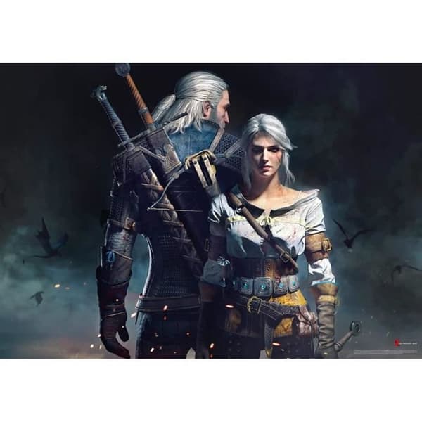 Pussel 1000 bitar - CDPROJEKT - The Witcher: Geralt & Ciri - Fantastiskt Tema - För Vuxna - Inomhus