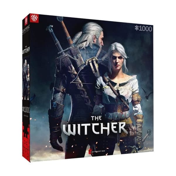 Pussel 1000 bitar - CDPROJEKT - The Witcher: Geralt &amp; Ciri - Fantastiskt Tema - För Vuxna - Inomhus