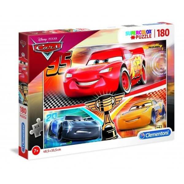 Clementoni supercolor Cars pussel 180 bitar