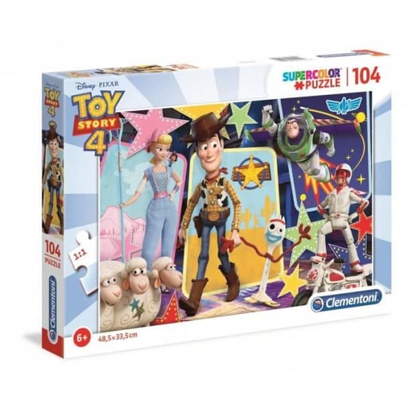 Clementoni - Supercolor Disney Toy Story 4-104 bitar- Barnpussel- 27129