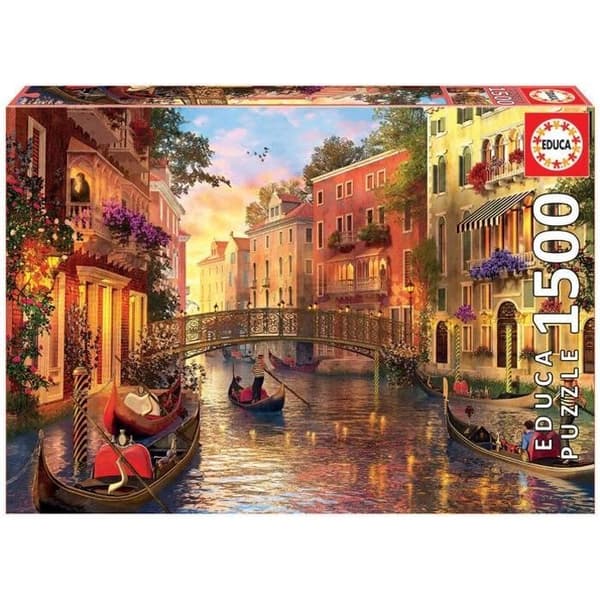 Landskaps- och naturpussel - EDUCA - Solnedgång - 1500 bitar - Vuxen - 85 x 60 cm