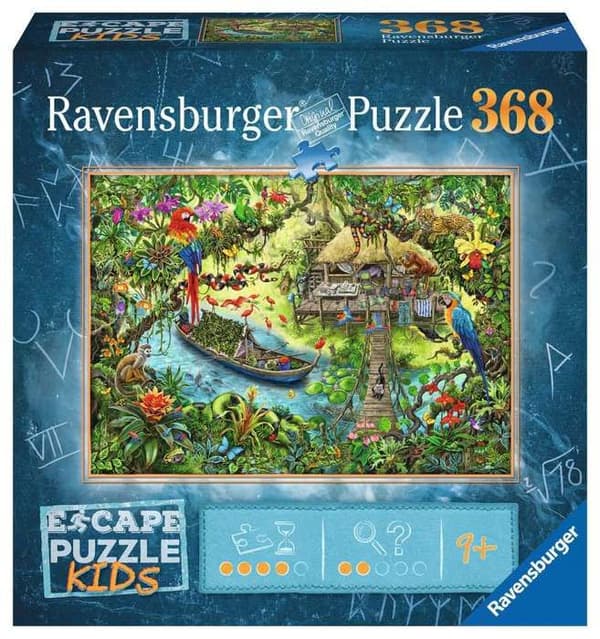 Escape puzzle Kids - En djungelsafari - Ravensburger - Pussel Escape Game 368 bitar - Från 9 år