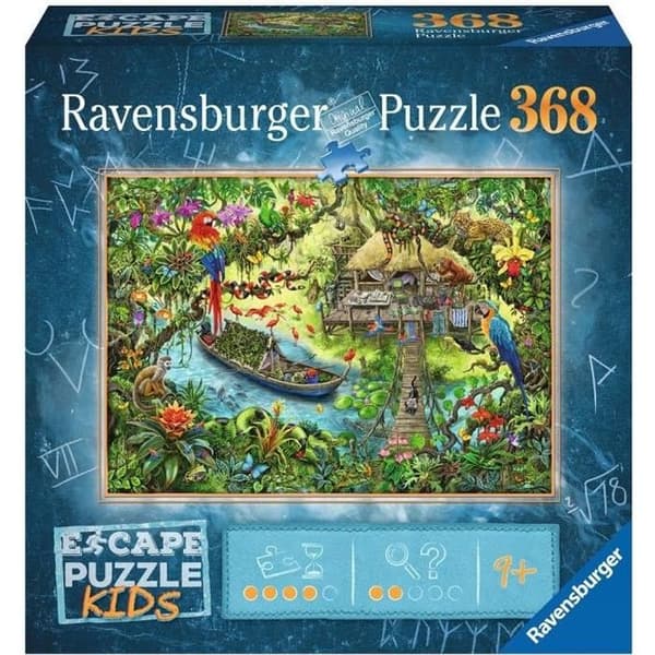 Escape puzzle Kids - En djungelsafari - Ravensburger - Pussel Escape Game 368 bitar - Från 9 år
