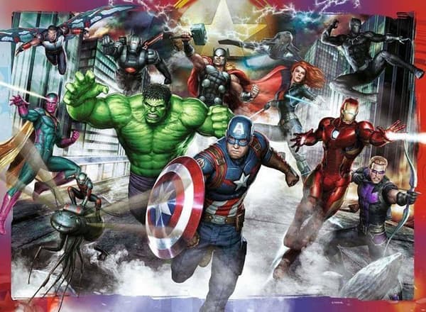 100 p XXL-pussel - RAVENSBURGER - The Greatest Heroes / Marvel Avengers - XXL-bitar - Blandat - från 6 år och uppåt