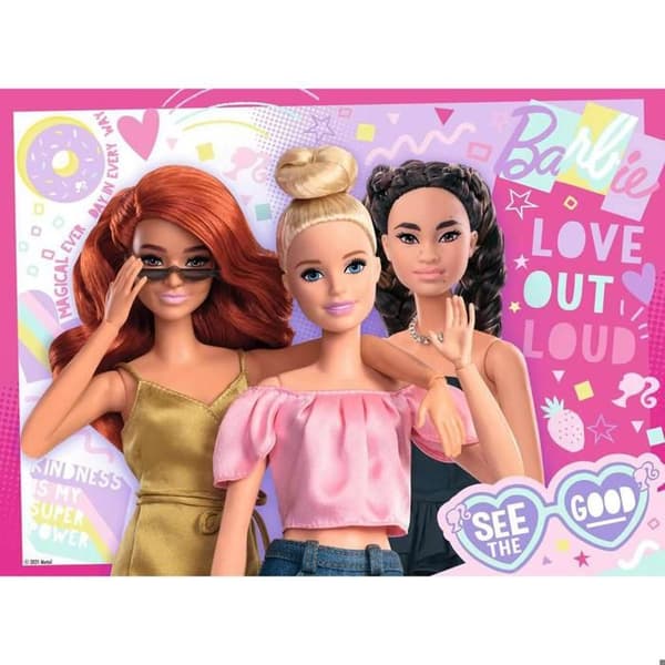 Pussel 100 bitar XXL: Barbie: Alltid se den positiva sidan