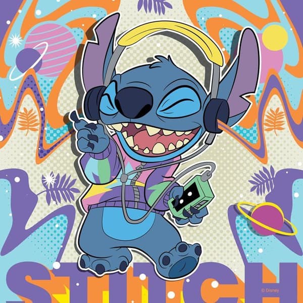 3x49 pusselbitar - RAVENSBURGER - Disney Stitch - Mindre än 100 bitar - Barn - Blandat - Tecknade serier och serier