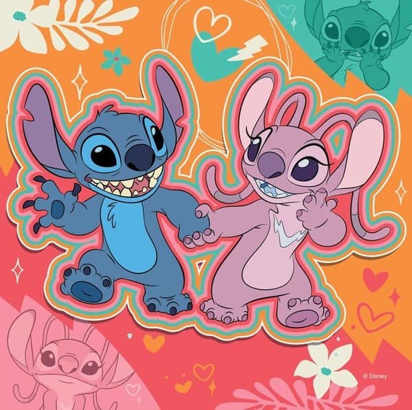 3x49 pusselbitar - RAVENSBURGER - Disney Stitch - Mindre än 100 bitar - Barn - Blandat - Tecknade serier och serier