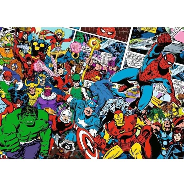 1000 bitars pussel - Ravensburger - Utmaningspussel Marvel - Blandat - Från 14 år