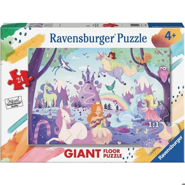 Barnpussel - RAVENSBURGER - Enhörningarnas magiska värld - 24 bitar - Fantasy - Inredning