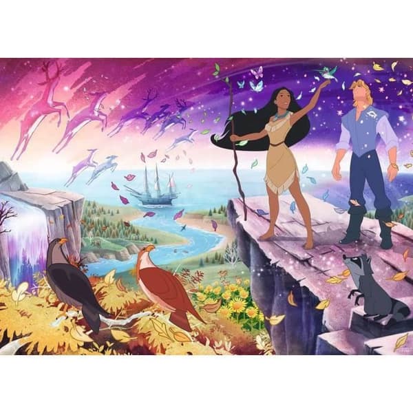 Ravensburger 1000 bitars pussel - Disney Pocahontas - Unik färg - Tecknade serier och serier
