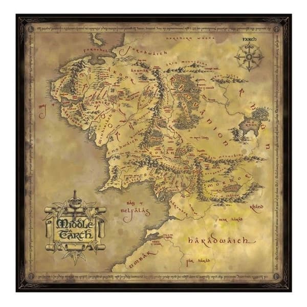 Sagan om ringen Middle Earth Puzzle (1000 bitar)