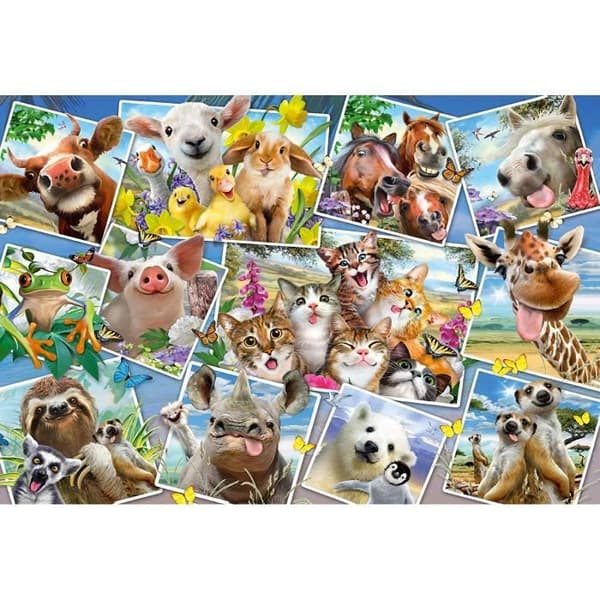 Animal Selfies Pussel - Schmidt Spiele - 200 bitar - För barn från 8 år och uppåt
