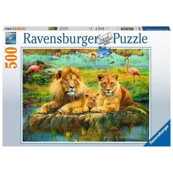 500 bitars pussel - Lejon på savannen - Ravensburger - För vuxna och tonåringar