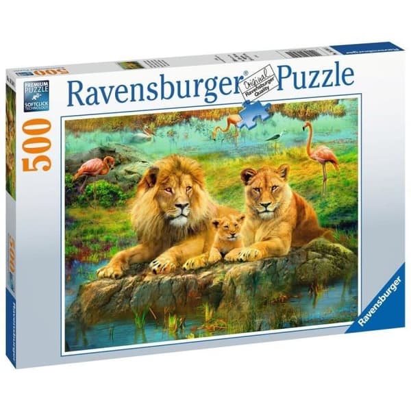 500 bitars pussel - Lejon på savannen - Ravensburger - För vuxna och tonåringar