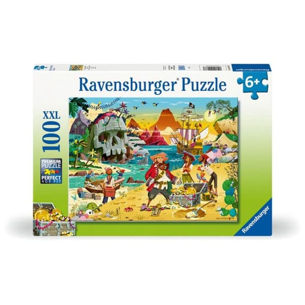 Pussel 100 bitar XXL Ravensburger Piraternas skatt
