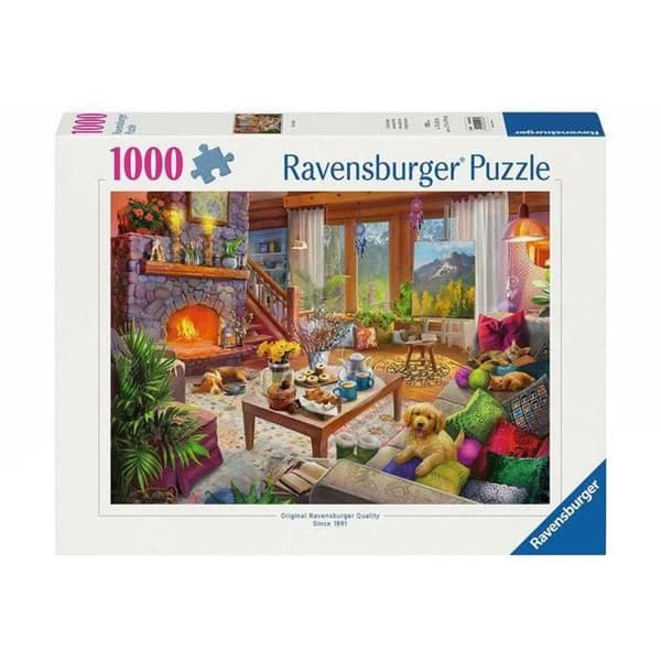 Ravensburger pussel mysig stuga, 1000 st.