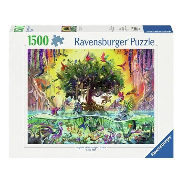 Ravensburger pussel enhörning ur sjön o. s. vänner, 1500st.