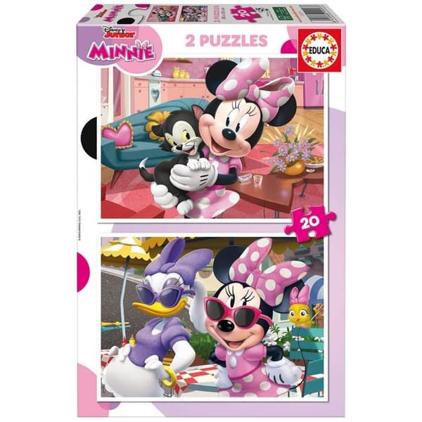Minnie Pussel - EDUCA - 2x20 bitar - För barn från 4 år och uppåt