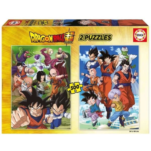 Pussel - Educa - Dragon Ball - 2 x 500 bitar - Tecknade serier och serier