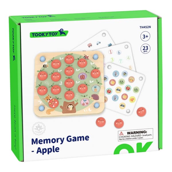 TOOKY TOY Hukommelse Apple Hukommelse Spil