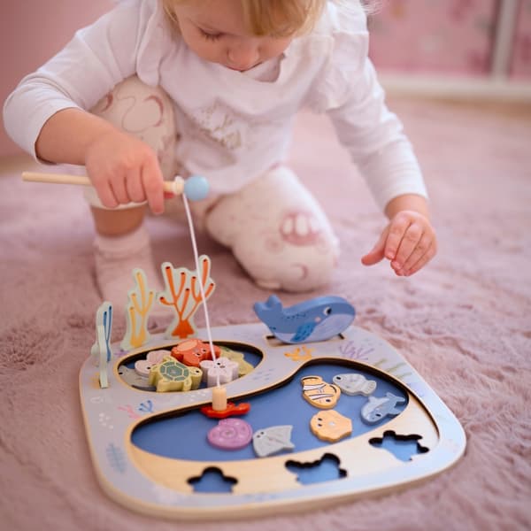 TOOKY TOY Catch A Fish -taitopeli Montessori-palapeli