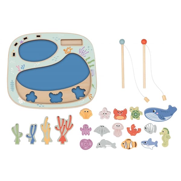 TOOKY TOY Catch A Fish -taitopeli Montessori-palapeli