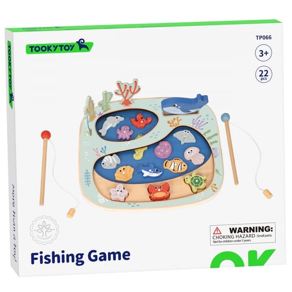 TOOKY TOY Catch A Fish -taitopeli Montessori-palapeli