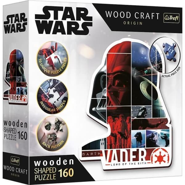 Trä pussel - TREFL - Star Wars - Darth Vader - 160 bitar - 10 figurer - Premiumpussel