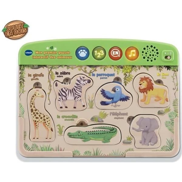 Interaktiv träleksak - VTECH - My First Animal Puzzle - FSC®